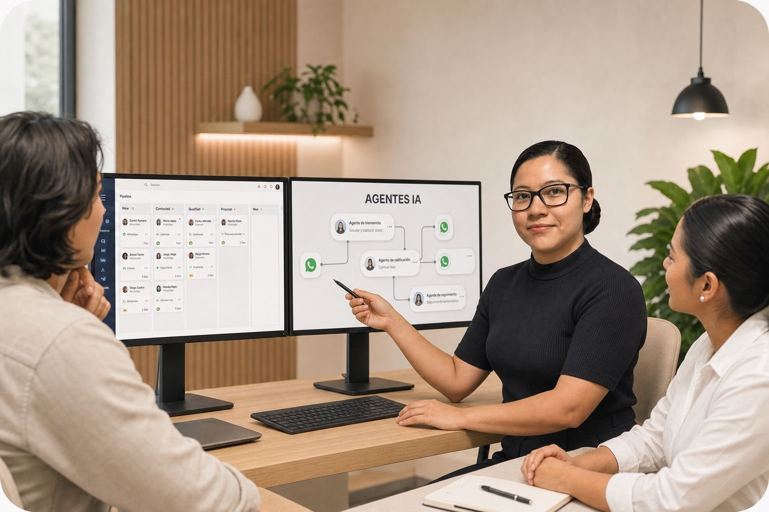Automatización, CRM y agentes conversacionales